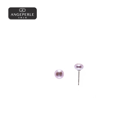 天使の涙S925シルバー淡水パールパープルのピアスです TSJ712-Y2