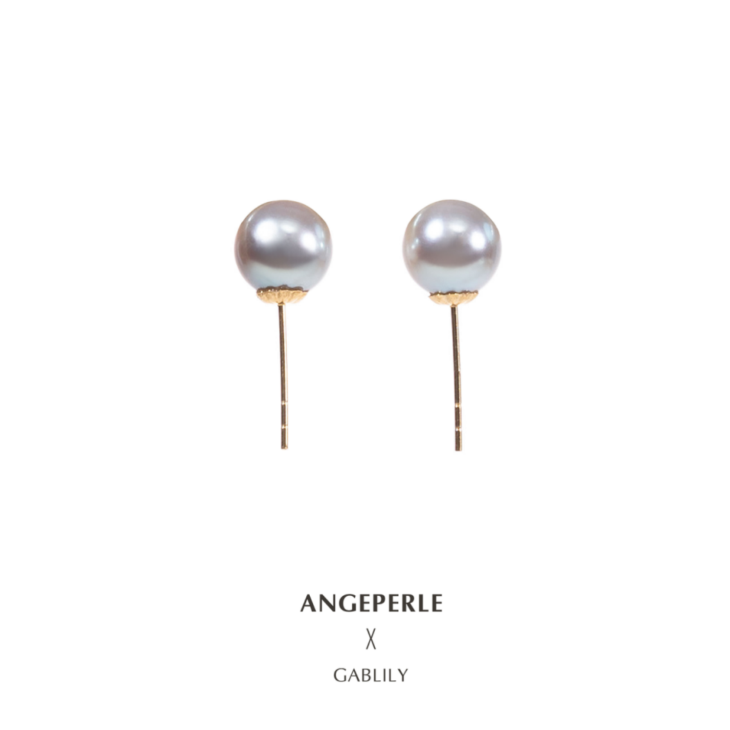 ANGEPERLE Seawater Pearl True Madama Simple Earrings (TSJCY796)