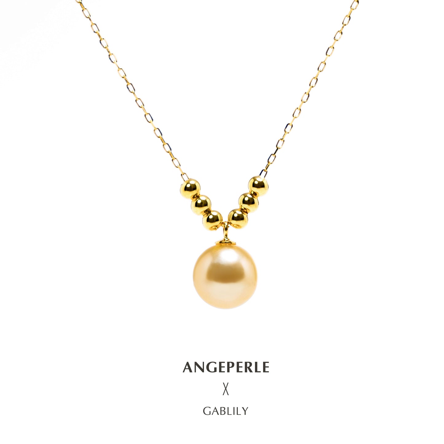ANGEPERLE S925 Silver Seawater Pearl  6+1 Pendant (TSJCY972)
