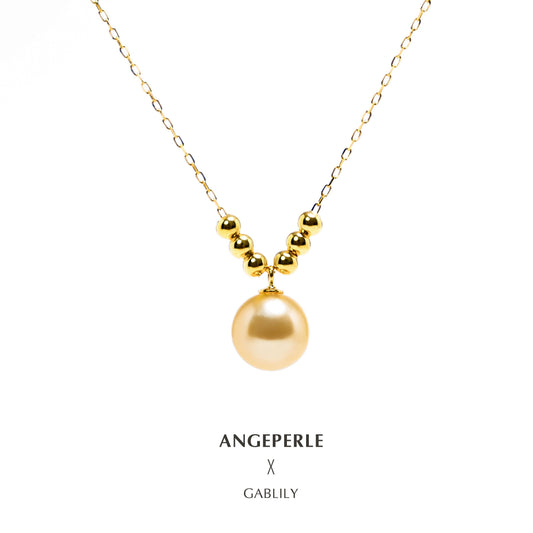 ANGEPERLE S925 Silver Seawater Pearl  6+1 Pendant (TSJCY972)