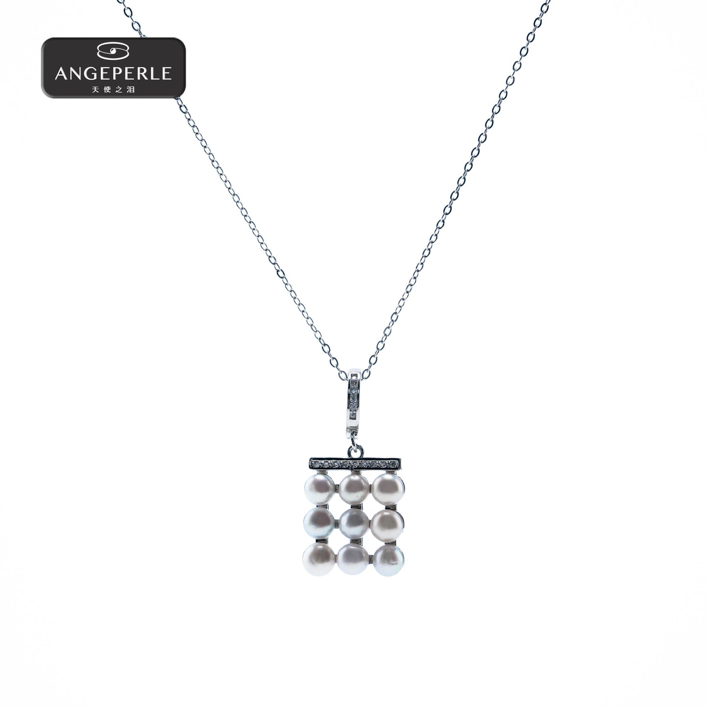 ANGEPERLE Alloy Freshwater Pearl Pendant(TSSL221)