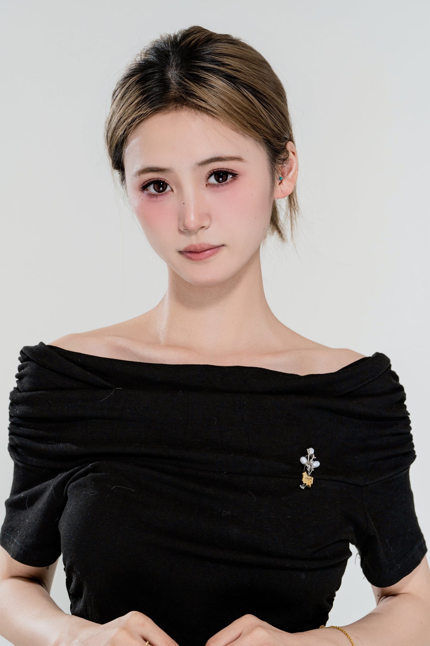 天使之淚 合金淡水珍珠胸針（TSXY083）