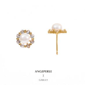 エンジェルズティアーズ合金淡水パールスタッドピアス zpdw053
